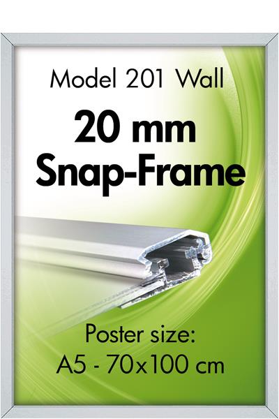 9413129  326119 Plakatramme Snap 20mm,alu 70 x 100 cm 